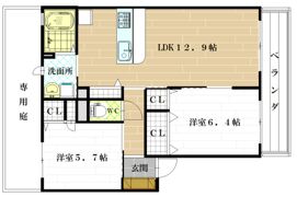 シャーメゾン東太子の間取り画像