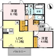 クレール メゾンの間取り画像