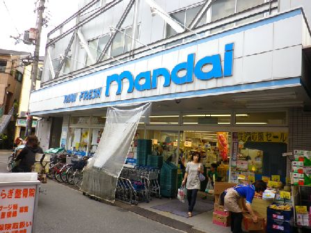 近くの万代 小阪店まで914m(徒歩12分)