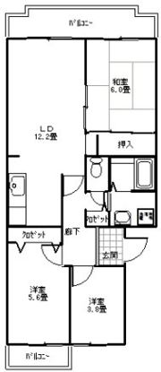 ヴィラ赤とんぼの間取り画像