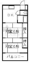 コーポ上之島の間取り画像