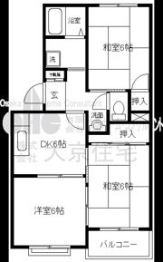 ハイツリヴァアベニューの間取り画像