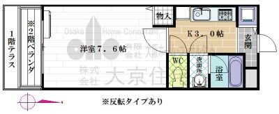 フジパレス弓削の間取り画像