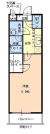 リバーサイド 東久宝寺八番館の間取り画像