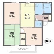 エバーグリーン ハイツの間取り画像