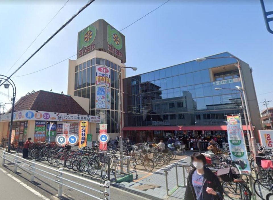 近くのローソンストア100 LS若江岩田店まで401m（徒歩6分）