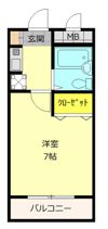 メルベーユ友井の間取り画像