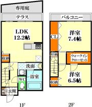 ハイツ ニッサクの間取り画像
