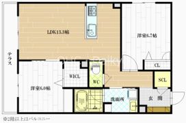 シャーメゾン南久宝寺III番館の間取り画像