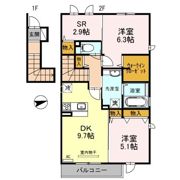 サンディアコートの間取り画像