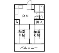 駅前コーポラスの間取り画像