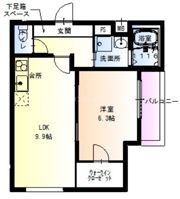 フジパレス弥刀駅東の間取り画像