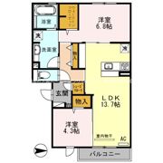 セクレール北本町の間取り画像