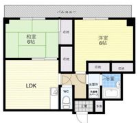 志紀ロイヤルハイツの間取り画像