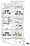 エスリード八尾本町の間取り画像