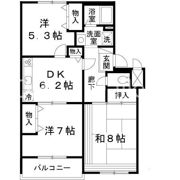 ディアコートの間取り画像