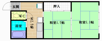 エクセレント老原A棟の間取り画像