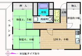 シャルマンコート種田の間取り画像