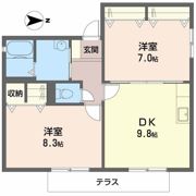 ライジング サンの間取り画像