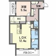 シャーメゾン リュエル八戸ノ里の間取り画像