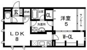 APARTMENT玉串東の間取り画像