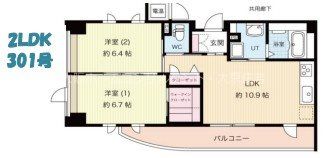 レジデンス八楽の間取り画像