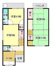 本澤貸家の間取り画像