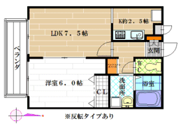 ヴィラエリーゼ A棟の間取り画像