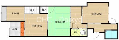 南本町4丁目平屋の間取り画像