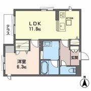 ShaMaison 跡部の間取り画像
