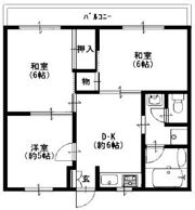 光陽ハイツ （上之島町北）の間取り画像