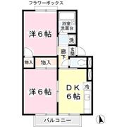 プランドール山本南の間取り画像