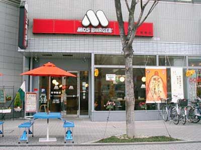 近くのモスバーガー八尾南店まで1,079m（徒歩14分）