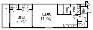 フジパレス東弓削の間取り画像
