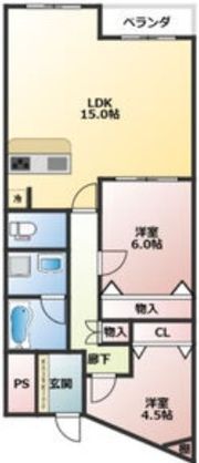 カサクレストの間取り画像