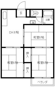グリーンハイツ西尾の間取り画像