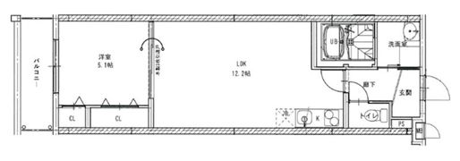 リバーサイド東久宝寺十番館の間取り画像
