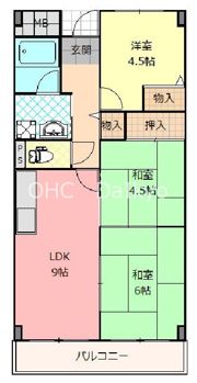 リープハーベン八尾木の間取り画像