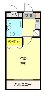 メルベーユ友井の間取り画像