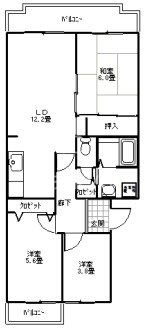 ヴィラ赤とんぼの間取り画像