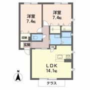 シャーメゾン東花園の間取り画像
