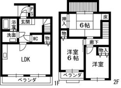ツインコートいたくらの間取り画像