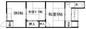 高安マンションの間取り画像