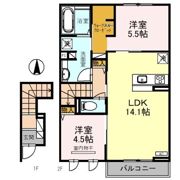 仮称DーROOM岩田町3丁目の間取り画像