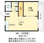 コーポみその Aの間取り画像