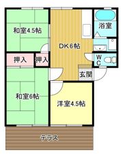 サンライフかやふりの間取り画像