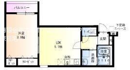 フジパレス近鉄八尾II番館の間取り画像