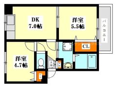 カトルセゾンの間取り画像