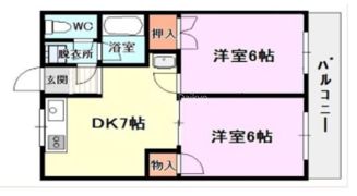 ドゥエル志紀の間取り画像