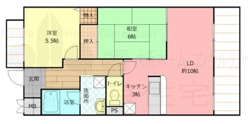 タウンコート咲久良の間取り画像